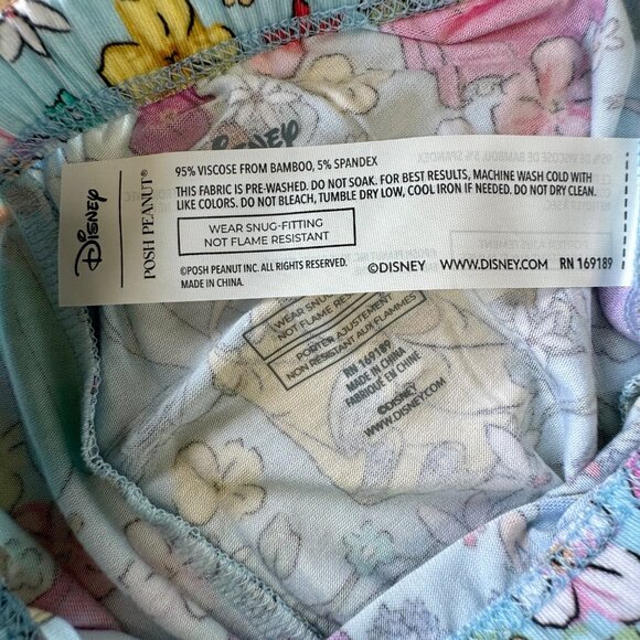 POSH PEANUT X DISNEY Princess Pajamas Girls 3T-4T 3-4 NEW Cinderella Belle NWT - Picture 9 of 11